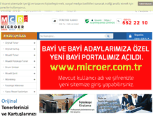 Tablet Screenshot of microerbilisim.com